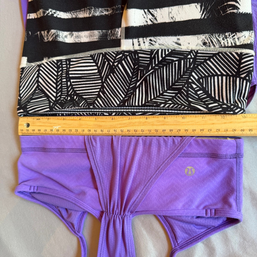 Lululemon Bundle Sz 6 | Racerback Tank / Bra + Wunder Under Crop Leggings Palm - Picture 9 of 11